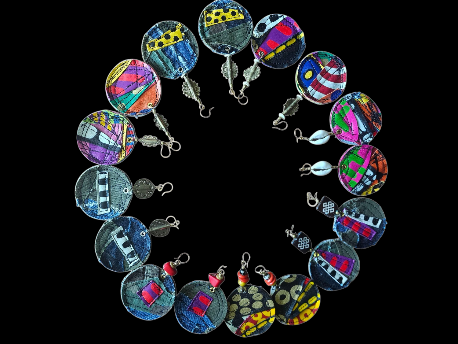 "Color Punch" Dangles