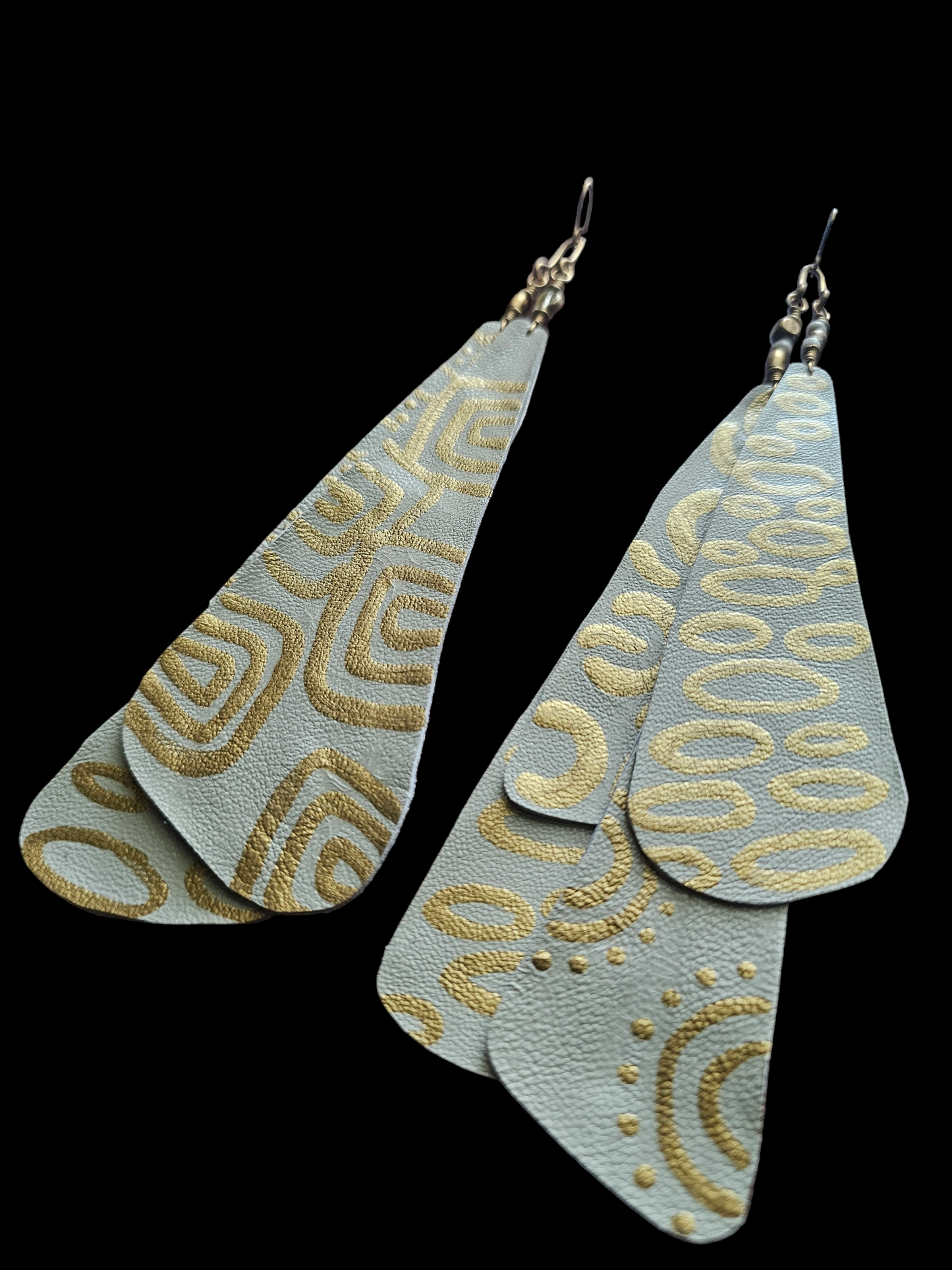 Gilded - #1 (Leather Feather pair)